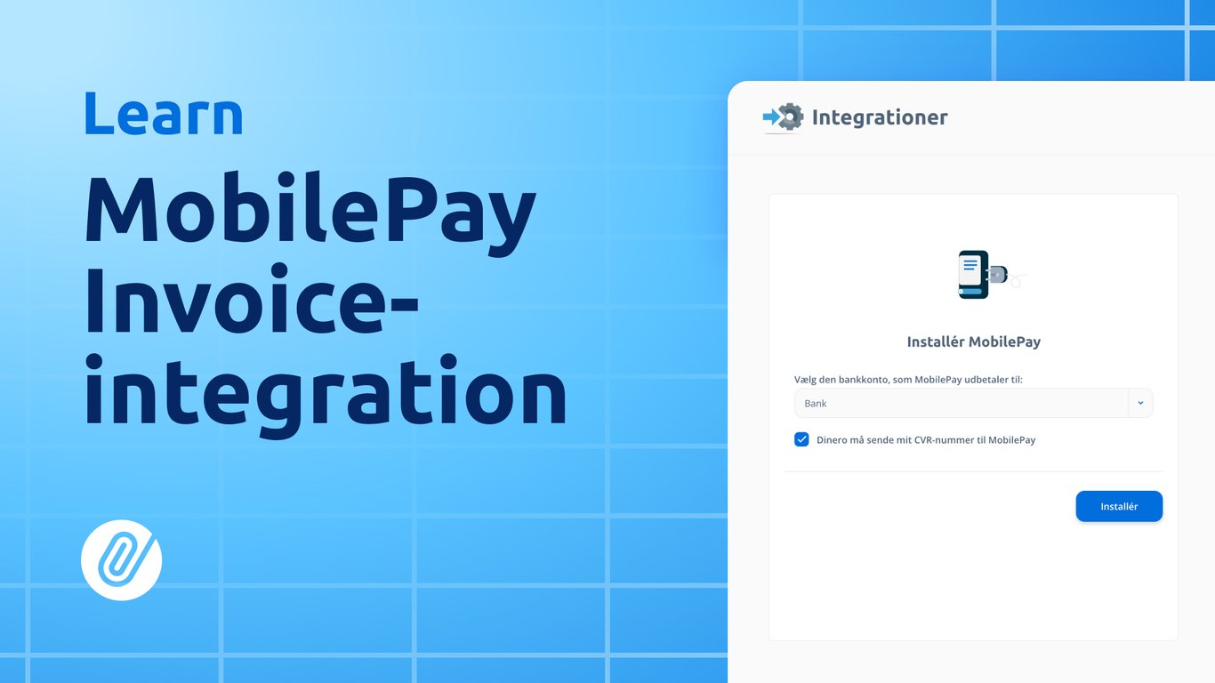 Sådan opsætter du integration til MobilePay Invoice