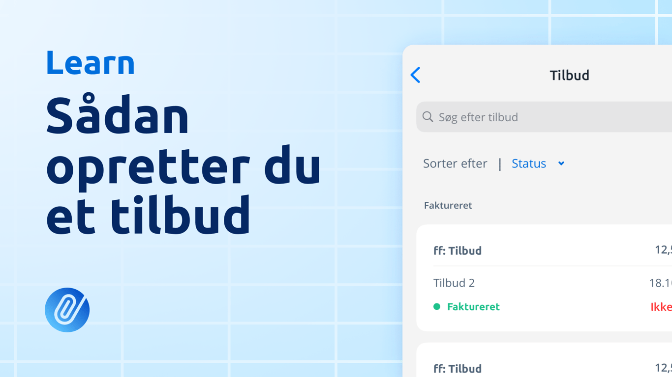 Sådan opretter du et tilbud