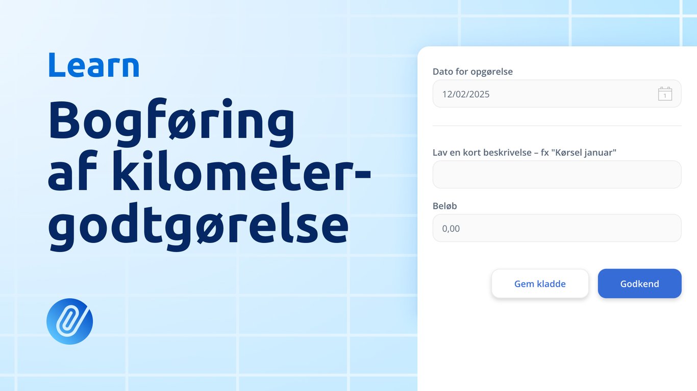 Sådan bogfører du kilometergodtgørelse